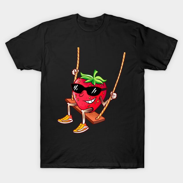 Strawberry T-Shirt by LetsBeginDesigns